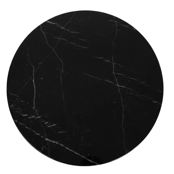 Okrągły stolik kawowy RINGO MM001501100391 czarny złoty dekor marmuru 115cm