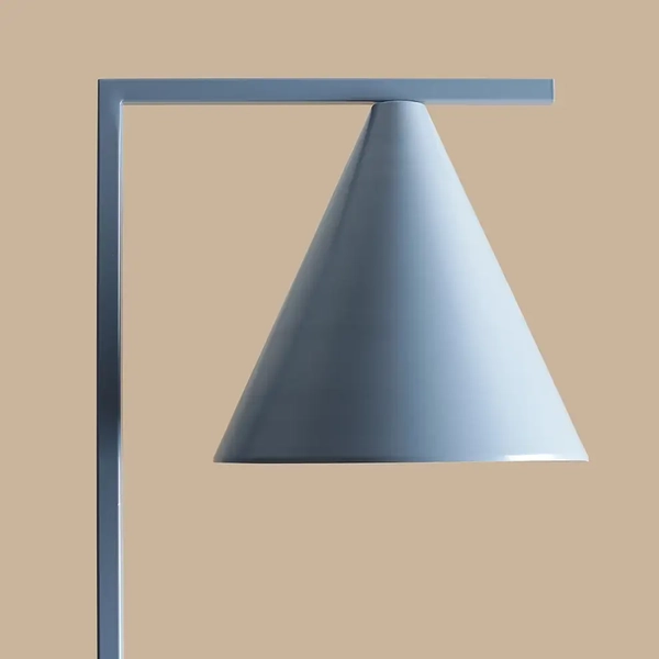 Nowoczesna lampa podłogowa Form Floor 1108A16 Aldex do sypialni niebieska