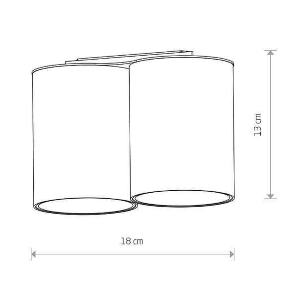 Punktowa lampa sufitowa Eye Tone 8088 plafoniera do kuchni biała