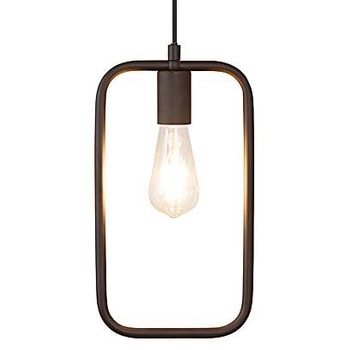 LAMPA wisząca LEVI 2567 Rabalux metalowa OPRAWA prostokątny ZWIS loftowy ramka frame czarna