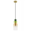 Skandynawska lampa wisząca MURANO LE43398 kolorowy przezroczysty złoty