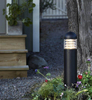 Stojąca lampa metalowa Garden LED 6W 3000K słupek ogrodowy czarny