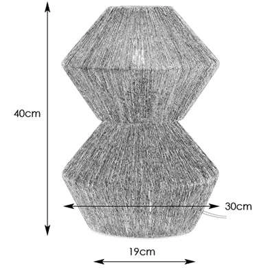 Dekoracyjna LAMPA stołowa STRAW 107983 Markslojd stojąca LAMPKA ratanowa na biurko ekologiczna brązowa biała