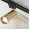 Lampa 1-fazowa szynowa Focus TR004-1-GU10-MG tubka do jadalni złota