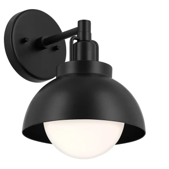 Lampa wisząca/ścienna/sufitowa Niva KL-NIVA-1W-1P-BK metalowa biała czarna