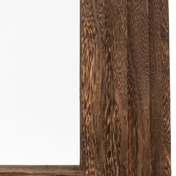 Łukowe lustro z drewnianą ramą Hoxton 5056693546757 brązowe