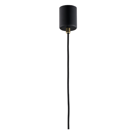 Wisząca LAMPA skandynawska LONGIS 10873105 Kaspa loftowa OPRAWA szklany ZWIS okrągły złoty przezroczysty czarny