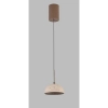 Kopułowa lampa wisząca CUCCINA P0666 beżowa czarna kamienna LED 57W 3000K nad wyspę