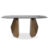 Szafka niska CELESTE MM001501100384 czarna złota metal szklana 150cm