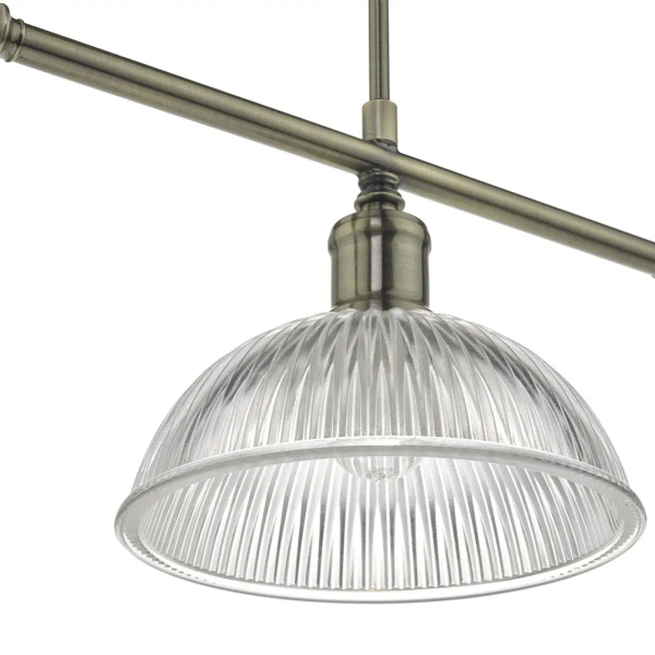 Lampa sufitowa do kuchni Dara DAR0375 nad wyspę szklany mosiądz