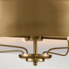 Owalna lampa wisząca Luella KL-LUELLA-4P-BNB Kichler metalowa mosiężna