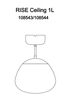 Lampa wisząca nad wyspę Rise 108543 Markslojd loft czarna biała