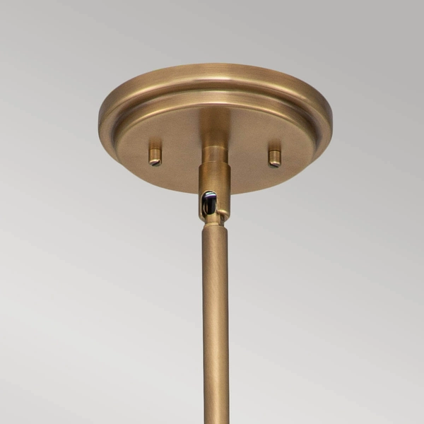 Jadalniana lampa wisząca Amelia HK-AMELIA-P-M-HB retro mosiądz biały