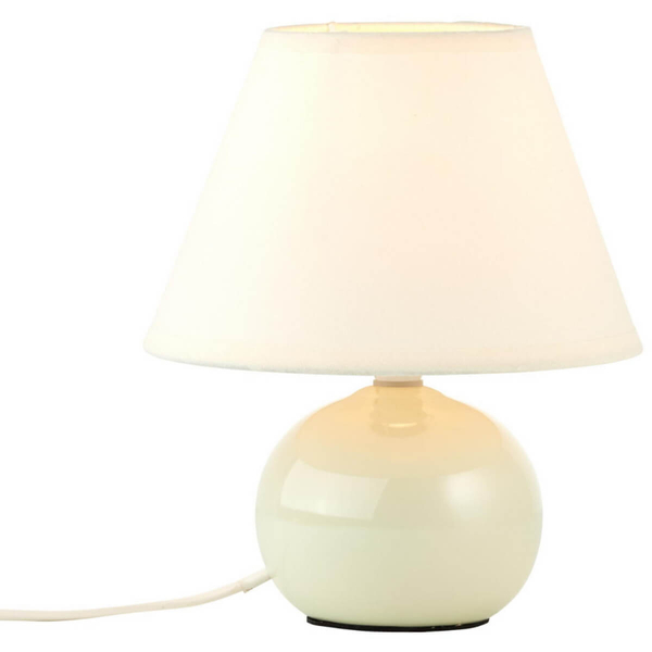 Abażurowa lampka stołowa Primo 61047/28 ceramiczna beżowy