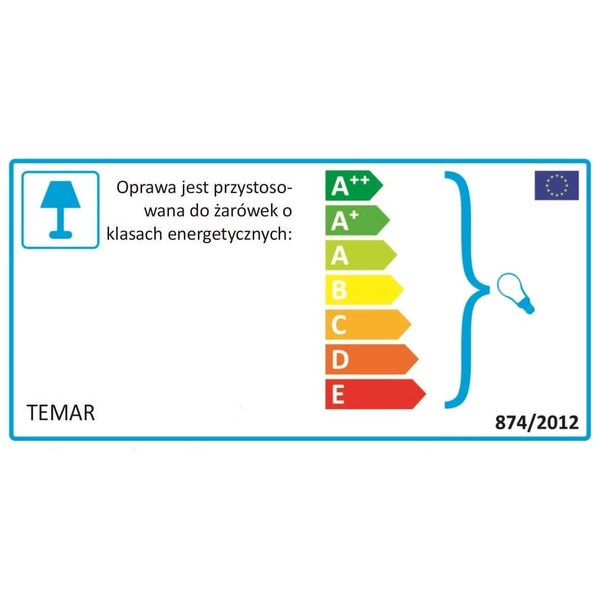 Złoty plafon salonowy 137623621078 z czujnikiem ruchu