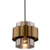 Wisząca lampa nad stół Spiega 31-09494 Candellux tuba czarna mosiądz