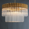 Wisząca lampa glamour CGSTEY60 kryształki nad stół mosiądz