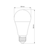 Żarówka LED 9W A60 E27 3000K biała ciepła zmierzchowa