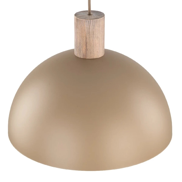 Wisząca nad stół lampa Oslo Sabia 11010 okrągły abażur beżowy
