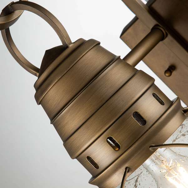 Lampa elewacyjna latarnia Bridge Point KL-BRIDGEPOINT-M-NBR IP44 mosiądz