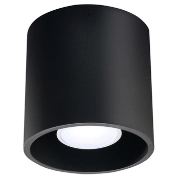 Sufitowa lampa downlight SL.0016 metalowa tuba czarna OUTLET