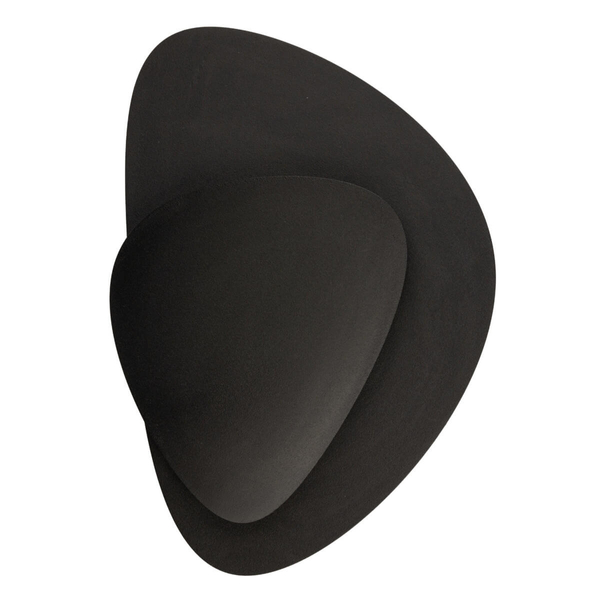 Nieregularny kinkiet ścienny Pedra 40866 LED 7W 3000K do holu czarny