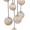 Kaskadowa wisząca lampa Mikara MIK1250 planety kule szklane chrom