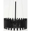 Okrągła lampa wisząca NARNI 6235/4 BL Elem nad stół czarny