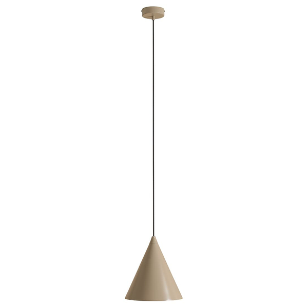 Stożkowa lampa wisząca Form 1108G17 Aldex nad wyspę kuchenną beżowa