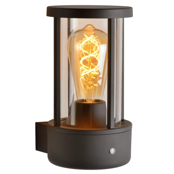 Elewacyjny kinkiet ścienny Lori 14893/01/30 Lucide IP44 zewnętrzny antracyt