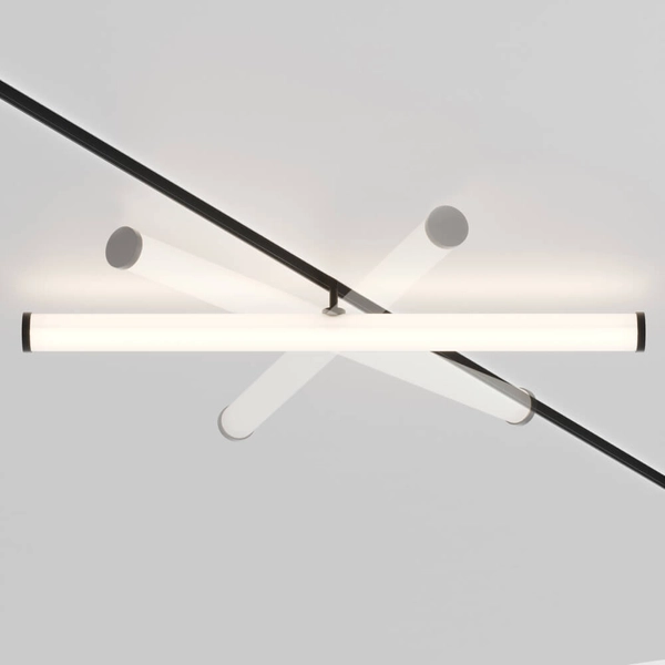 Lampa magnetyczna przysufitowa Larc TR086-2-25W4K-B LED 25W 4000K czarny