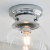 Kulista lampa sufitowa Cheswick 96138 IP44 chrom przezroczysty