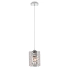 Okrągła lampa wisząca 5010/1 8C z kryształkami chrom