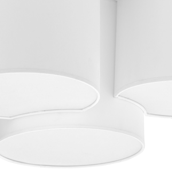 Potrójna lampa sufitowa Mona 3441 TK Lighting tuba do sypialni biała