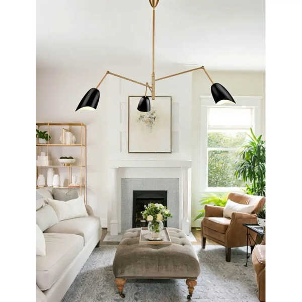 Lampa sufitowa regulowana RAGNO ST-8625P white mosiądz biała