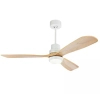 Wentylator sufitowy do salonu 19140 LED 15W 3000-6000K drewniany biały