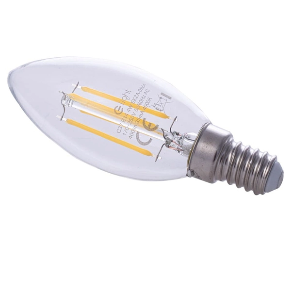 Żarówka świecznka EKZF0964 Eko-light E14 LED 4W 470lm szklana neutralna