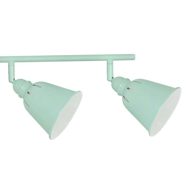 Plafon LAMPA sufitowa FIONA 4 311085 Polux regulowana OPRAWA metalowe reflektorki retro miętowe