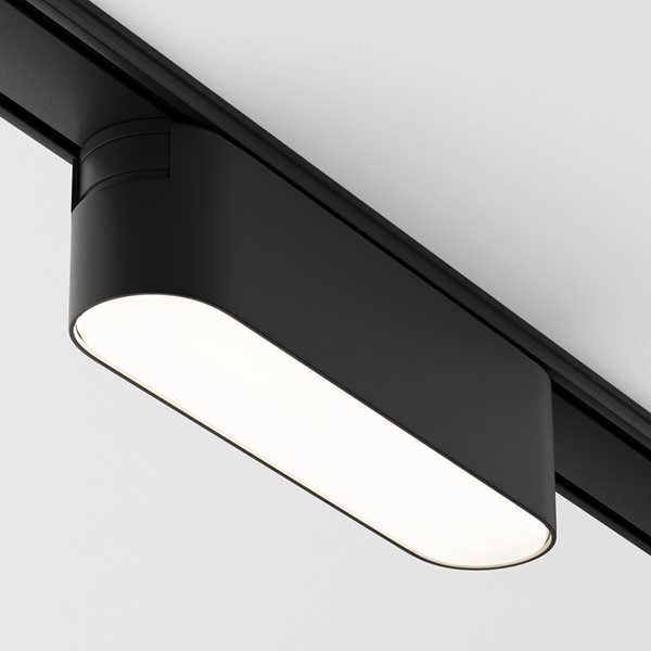 Salonowa lampa do szyny magnetyczna Basis TR080-1-6W4K-B LED 6W 4000K owalna czarna