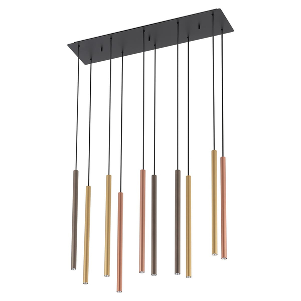Lampa wisząca sople Laser 10705 Nowodvorski wielopunktowa kolorowa
