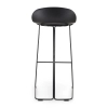 Kuchenny barowy hoker CARO BAR czarny MH-007H-BB metalowy