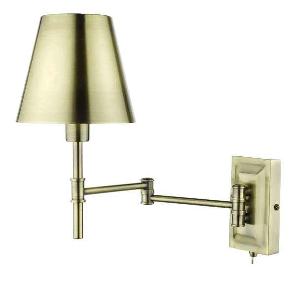 Ścienna lampa do czytania Kensington KEN0775 regulowana mosiądz