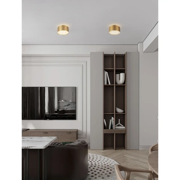 Lampa nasufitowa do sypialni DESARTO LE45509 LED 24W 3000K złota