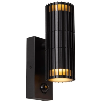Ścienna lampa ogrodowa góra-dół Timbala 11839/02/30 cylindryczny IP44 czarny