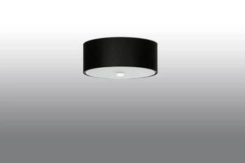 Sufitowa LAMPA okrągła SL.0760 abażurowy plafon nowoczesny czarny