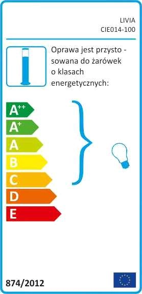 Słupek LAMPA stojąca LIVIA 200495 Polux metalowa OPRAWA zewnętrzna do ogrodu outdoor IP44 satyna
