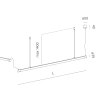 Nowoczesna lampa wisząca czarna PIPER LED 23,5W 2700-4000K listwy do salonu 71264-M942-D9-PH-12