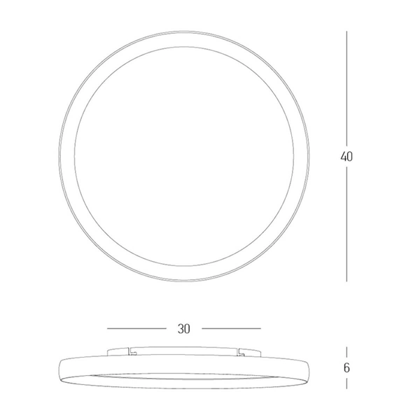 Plafon do salonu okrągły 25185 LED 20W 2700-4000K biały złoty