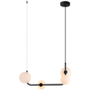 LAMPA wisząca FERRAND MDM-4123/4 BK Italux szklana OPRAWA zwis kule balls molekuły czarne białe