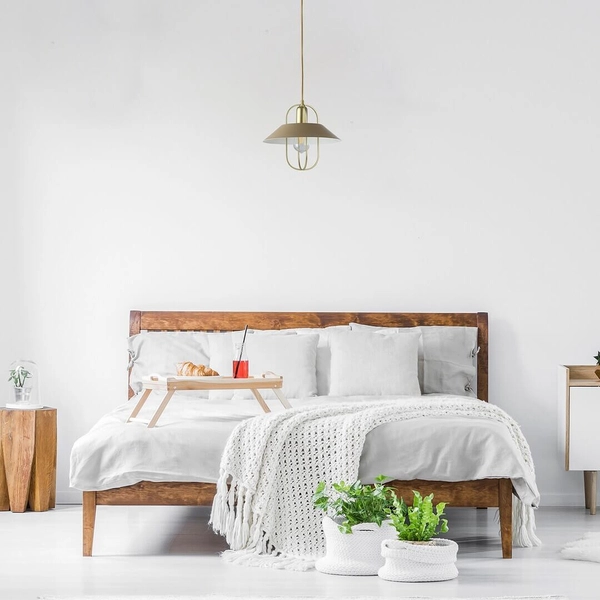 Druciana LAMPA wisząca NESRIN 3519 Rabalux industrialna OPRAWA metalowy zwis złoty beżowy